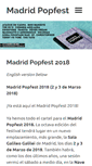Mobile Screenshot of madridpopfest.com